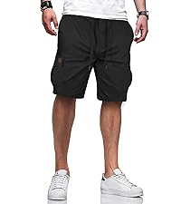 HOTake Men&amp;#39;s Casual Cargo Jogger Shorts