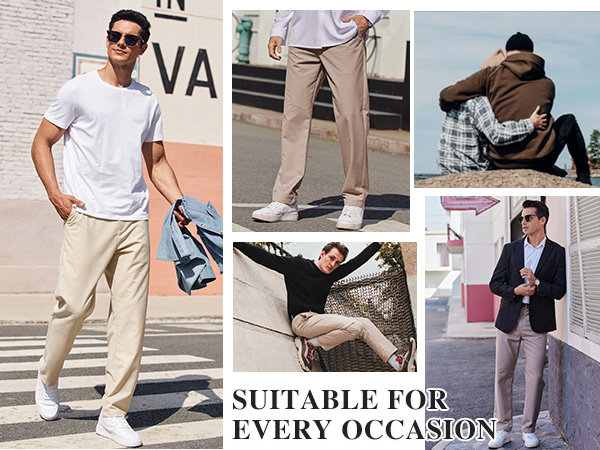 men casual chino pants