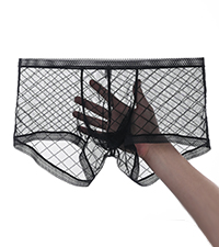 Mens See Through Lace Boxers
