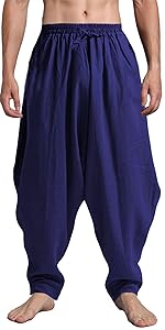 blue harem pants