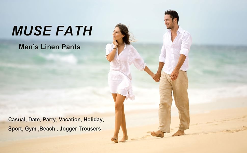 Men''s Linen Beach Pants