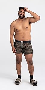 SAXX mens underwear boxer brief camo single multipack