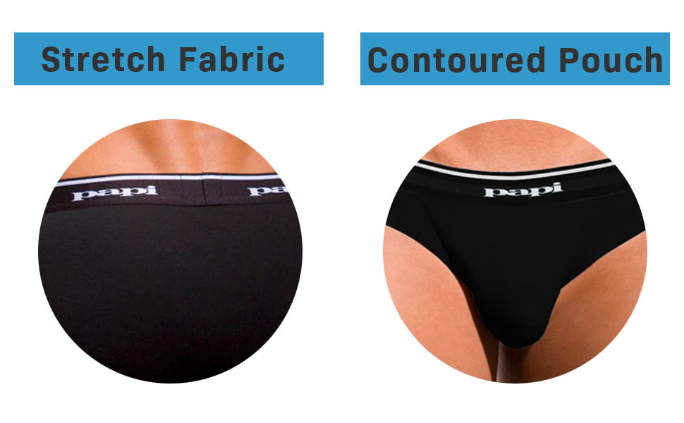 Papi Men''s Cotton Low Rise Brief Pack of 3 Underwear