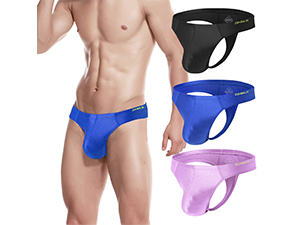 mens thong underwear sexy pouch g string bikini silk
