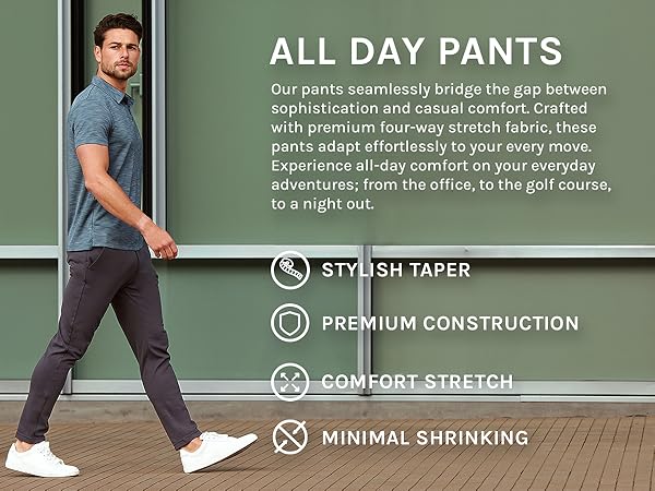 INTO THE AM Men All Day Casual Pants