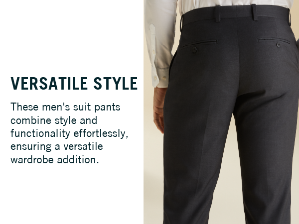 Perry Ellis Men''s Solid Stretch Suit Pant
