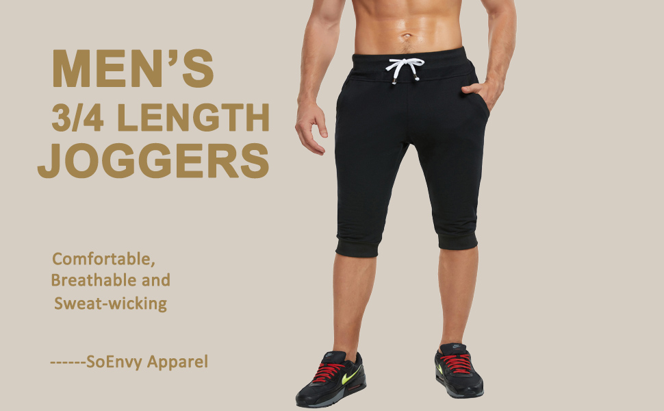 mens capri joggers