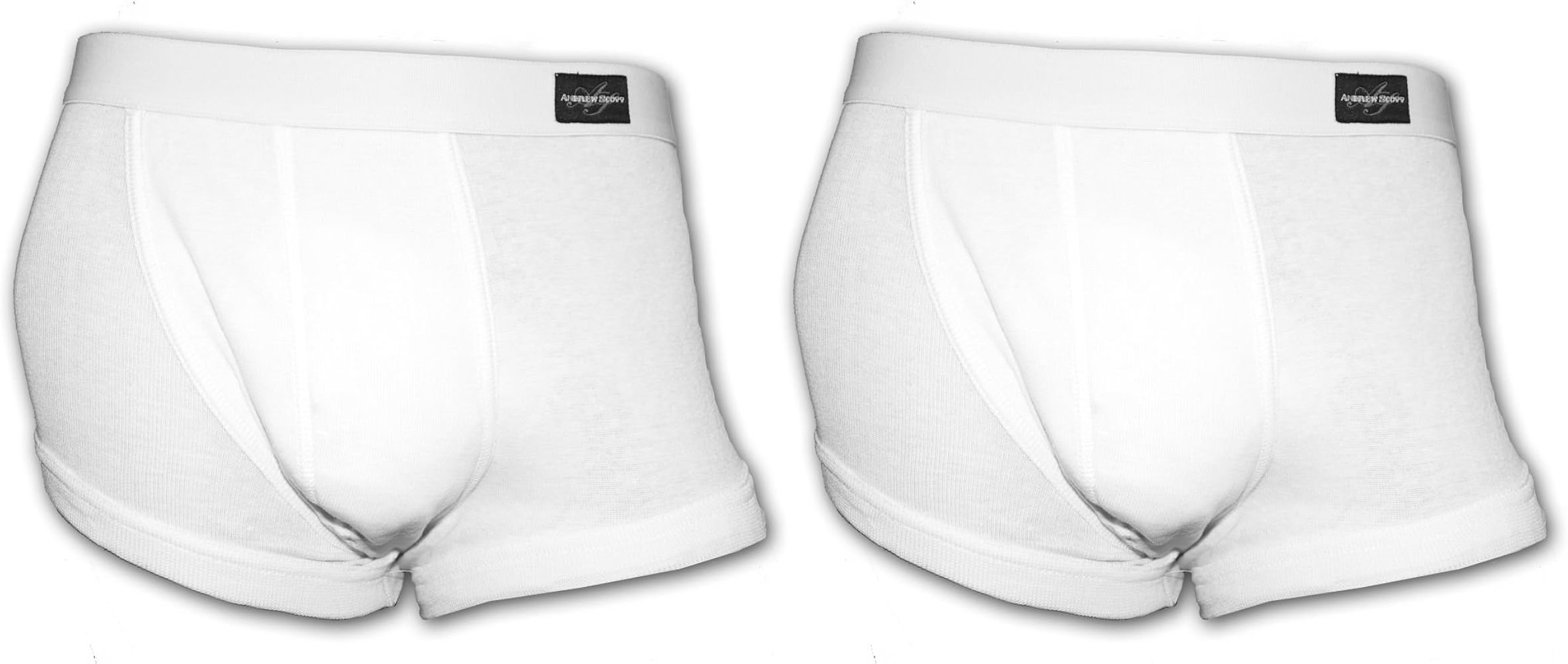 Andrew Scott Men's 2 Pack Square Cut Trunks