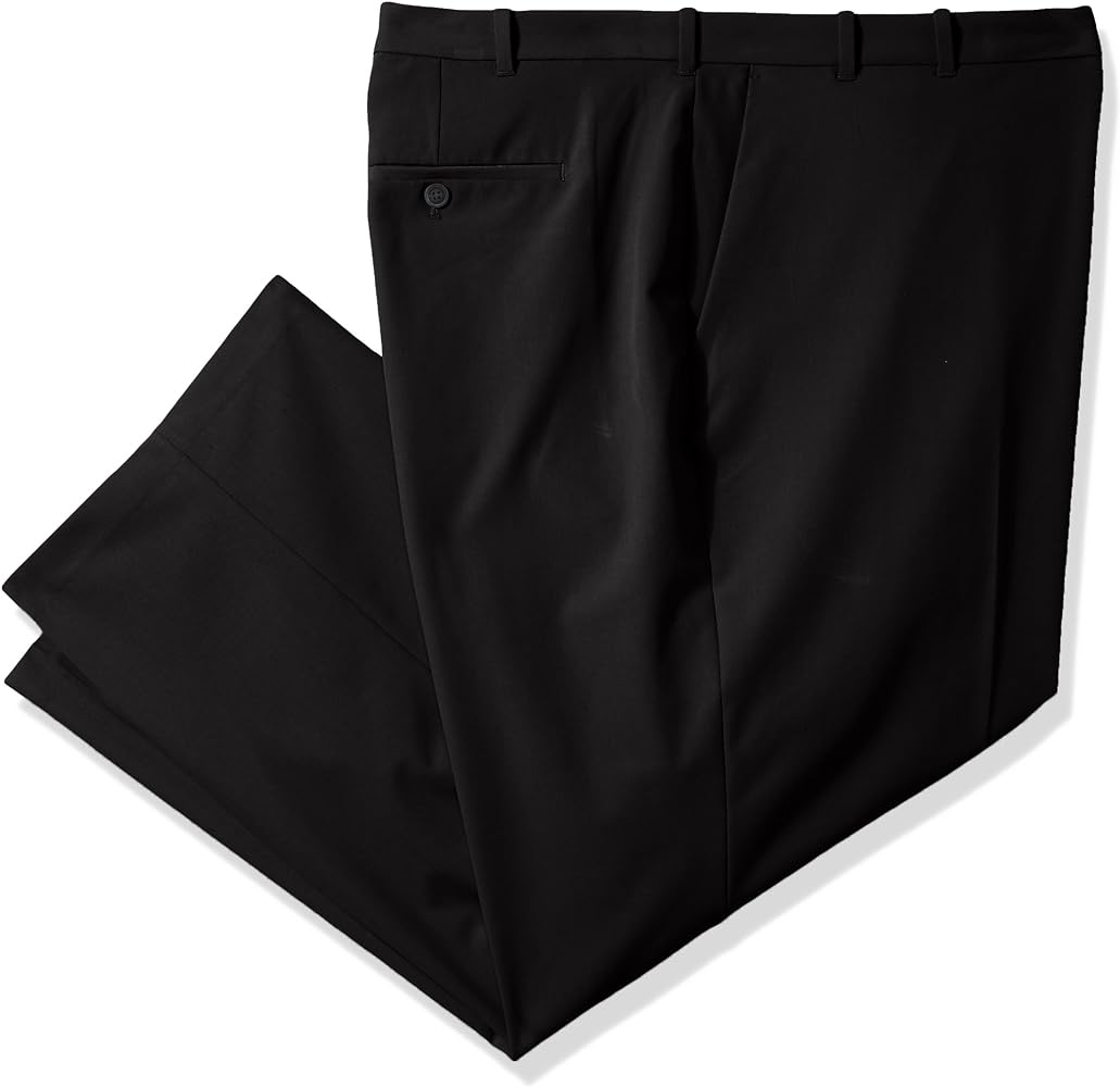 Van Heusen Mens Big And Tall Flex Straight Fit Flat Front Pant