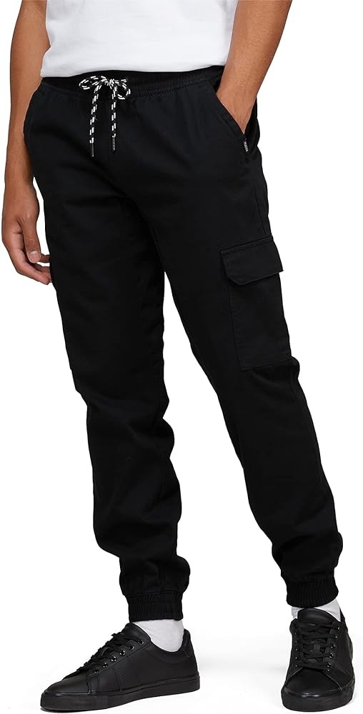 Men's Stretch Twill Cargo Jogger Pants