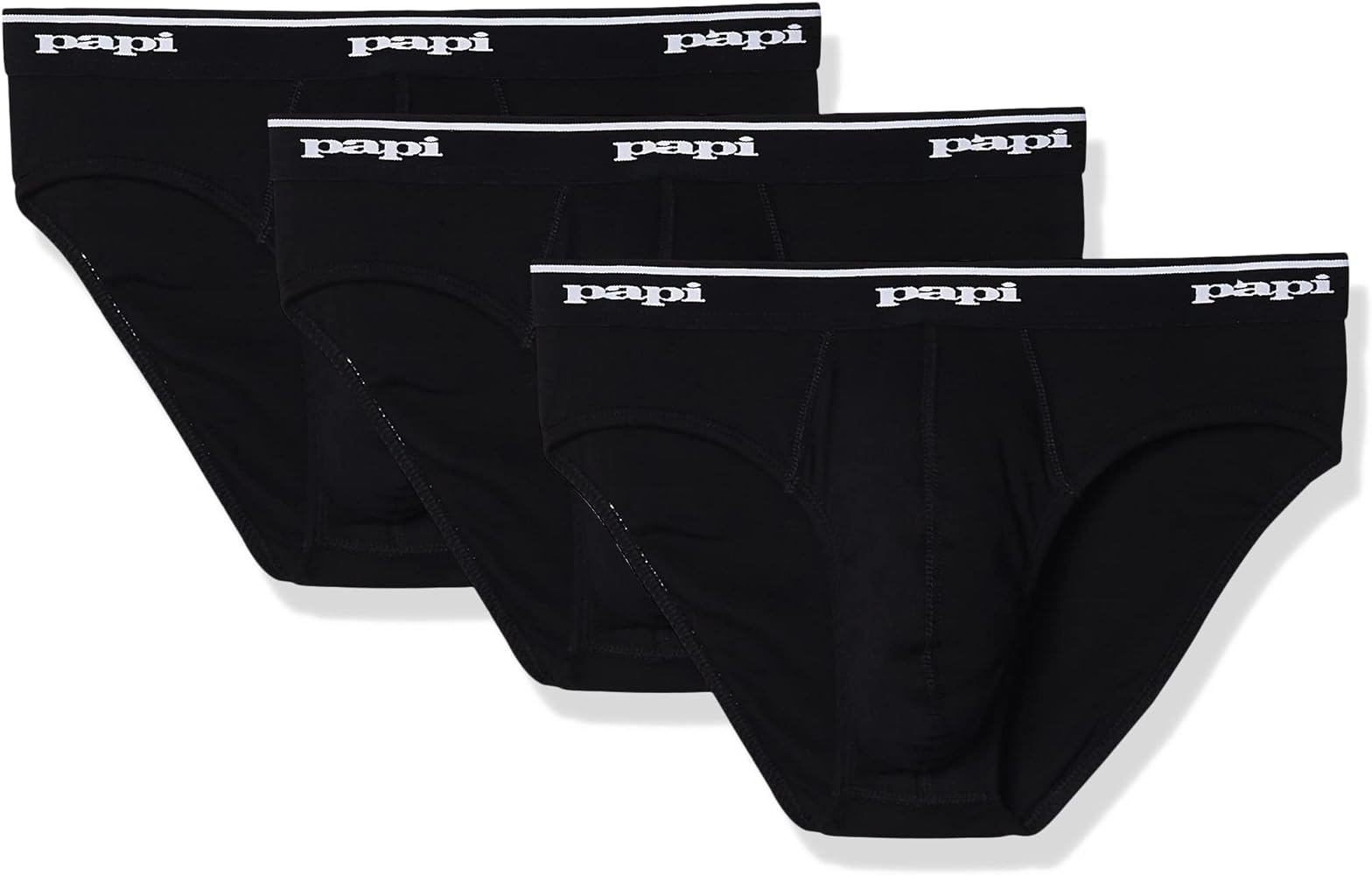 papi Men's Cotton Low Rise Brief Pack of 3 Underwear