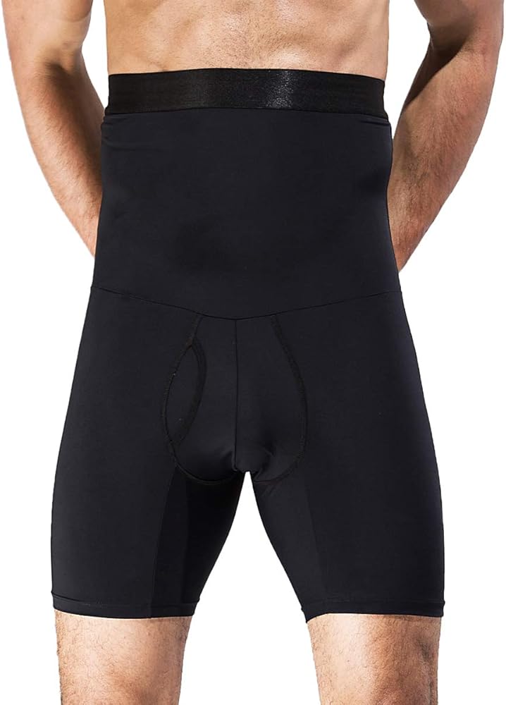 Men Tummy Control Shorts High Waist Slimming Shapewear Body Shaper Leg Underwear Briefs