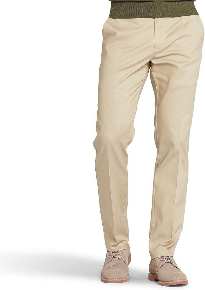 Lee Men's Total Freedom Stretch Slim Fit Flat Front Pant