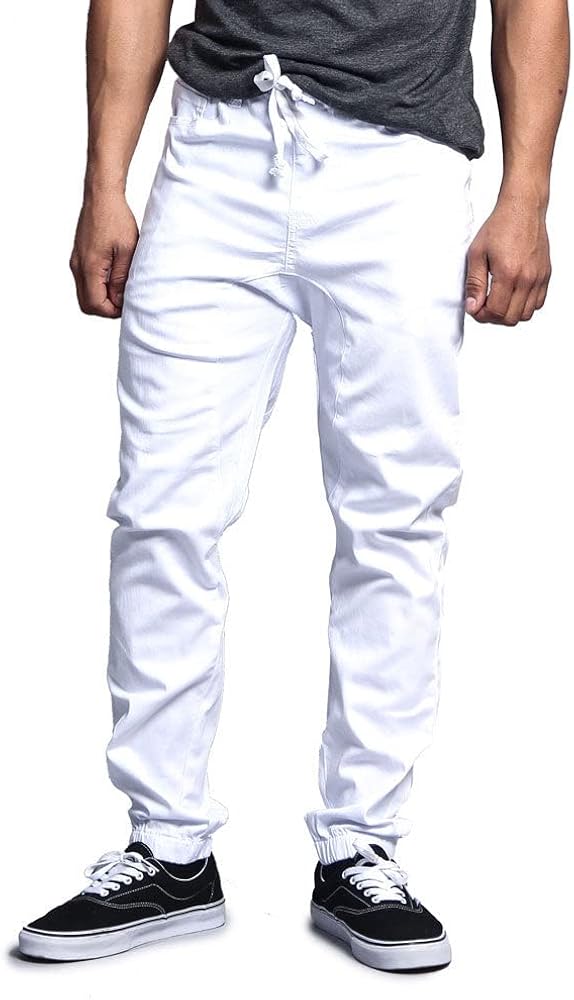Victorious Men's Casual Twill Stretch Jogger Pants